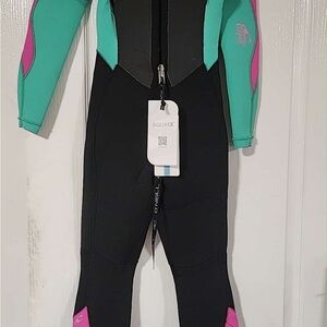 O’Neill Women’s Wetsuit – Black/Pink/Teal, Size 10 (NWT)